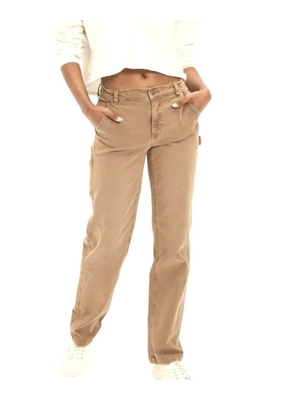 American Eagle Outfitters High Rise Straight Carpenter Cargo Pants